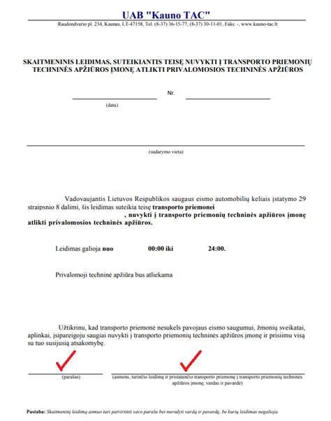 Techninės apžiūros dokumentų rinkinys: EU-kontrollo protokolai, COI sertifikatai
