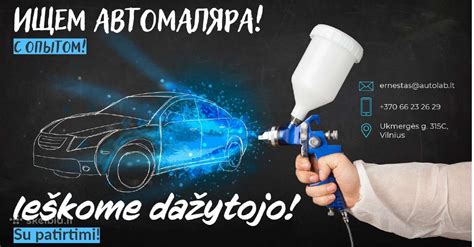 Infografika: Automobilių kėbulų dažytojo karjeros kelias