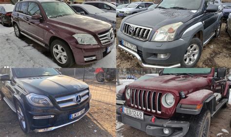 Nuotraukos automobilių, kurie bus parduodami artimiausiuose VMI konkursuose