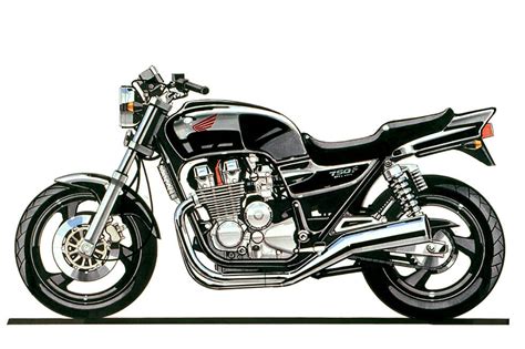 Honda CB 750 (1995) motociklo profilio nuotrauka