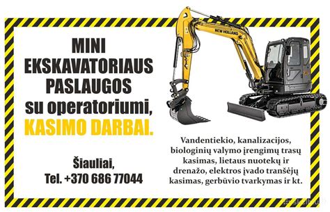 Infografika: Ekskavatoriaus vairuotojo pareigos