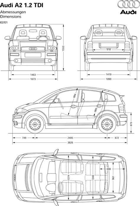 Audi A2 1.2 TDI Dimensions