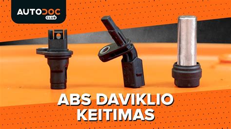 pasyvus ABS daviklis ir dantyta juosta