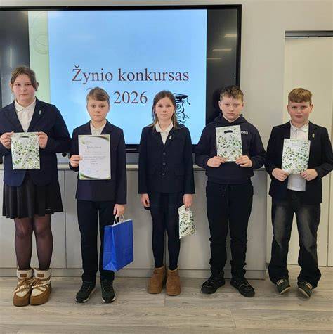 Žynio konkurso laurai ir dalyviai