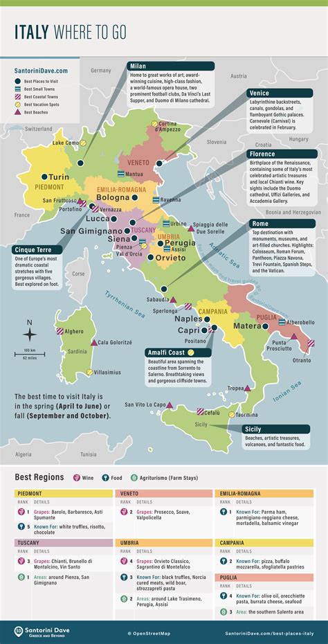 Infografika: žemėlapis, rodantis Kampanijos regiono lankytinas vietas, pasiekiamas automobiliu iš Neapolio