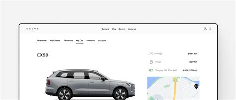 Centrinio Volvo ekrano meniu su užrakinimo ir veidrodėlių nustatymų parinktimis