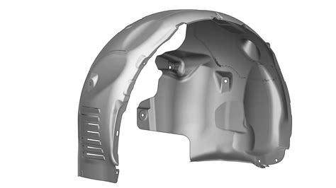 Scheme or photo showing the location of screws under the wheel arch and behind the fender liner for an Opel Vectra B front bumper removal.