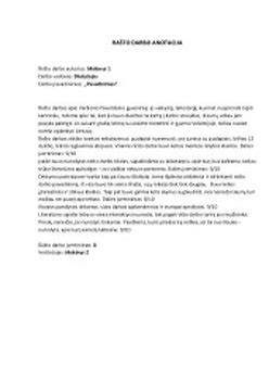 Cilindro honingo rašto pavyzdys