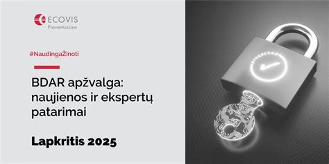 BDAR pasiruošimo kontrolinis sąrašas, infografika