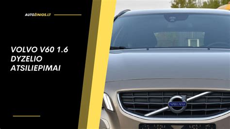 Infografika su Volvo V60 matmenimis, įranga ir variklių parinkčių palyginimu