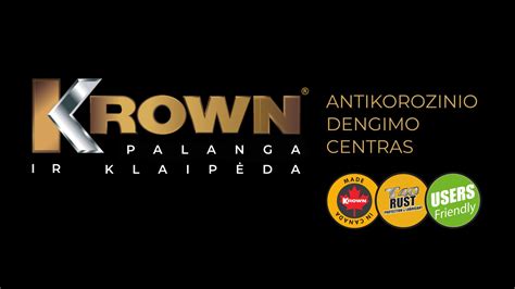 KROWN logotipas ir sertifikatai