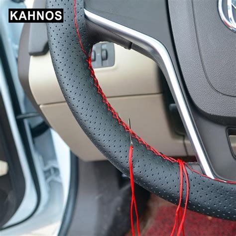Priemonės vairo apsiuvimui oda