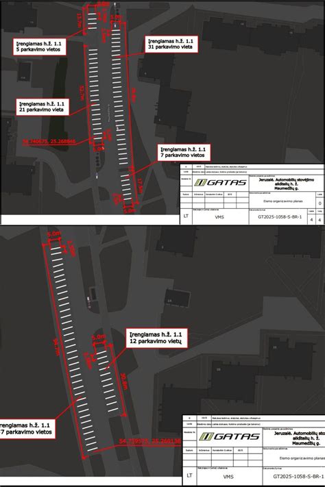 Schema: Stovėjimo vietų ženklinimas ir laikroduko naudojimas