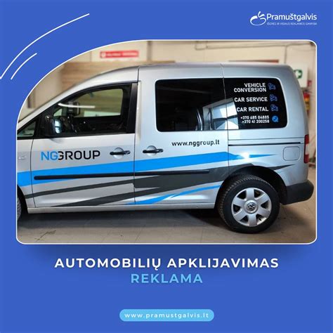 Teminė iliustracija: įmonės automobilis ir darbuotojas