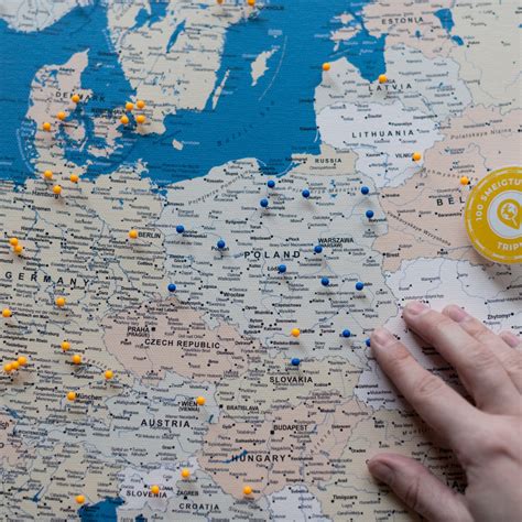 Rytų Europos žemėlapis su detaliais keliais ir miestais