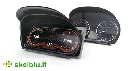 BMW E60/E61 skaitmeninio prietaisų skydelio funkcijų demonstracija