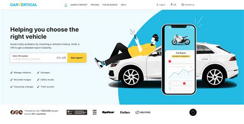 carVertical VIN patikros sistemos ekrano nuotrauka