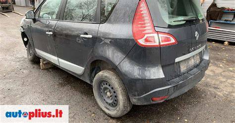 Infografinė schema: naudotos Renault Scenic dalys ir jų kryptys pardavime