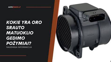 Oro srauto matuoklio, EGR vožtuvo, filtro ir purkštukų gedimų iliustracinė schema