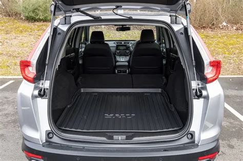 Photo of the spacious trunk of Honda CR-V with folded seats