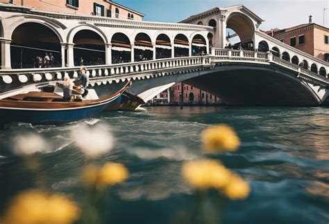 Venecijos kanalų vaizdas su turistais