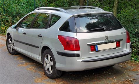 Peugeot 407 SW galinis stiklas