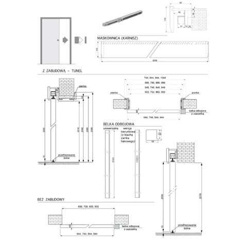 Durų mechanizmo schema su parodytu jungties lynu