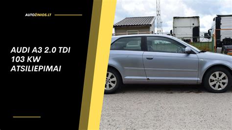Audi A3 2.0 TDI variklio skyriaus nuotrauka