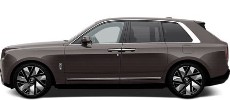 Schema, iliustruojanti „Rolls-Royce Cullinan“ išmatavimus ir dizaino ypatybes