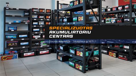 akumuliatorių parduotuvė