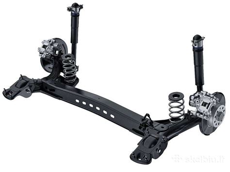 Peugeot 206 galinio tilto schema su guolių ir įvorių vietomis
