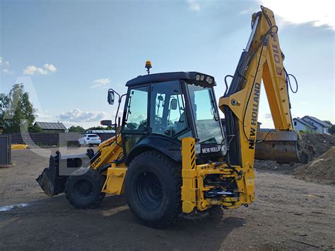Infografika apie New Holland LB 110 B technines charakteristikas (galios ir talpos ryšys)