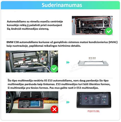 BMW modelių suderinamumo lentelė