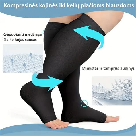 Tematinė nuotrauka: žmogus maunasi kompresines kojines