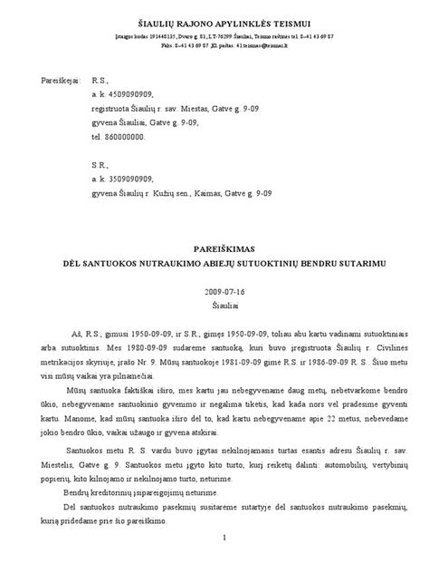 Schema, iliustruojanti santuokos nutraukimo bendru sutarimu procesą ir reikiamus dokumentus.