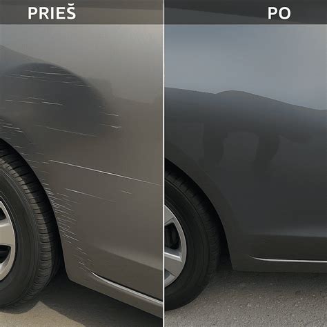šliužo liekanų valymas nuo automobilio kėbulo