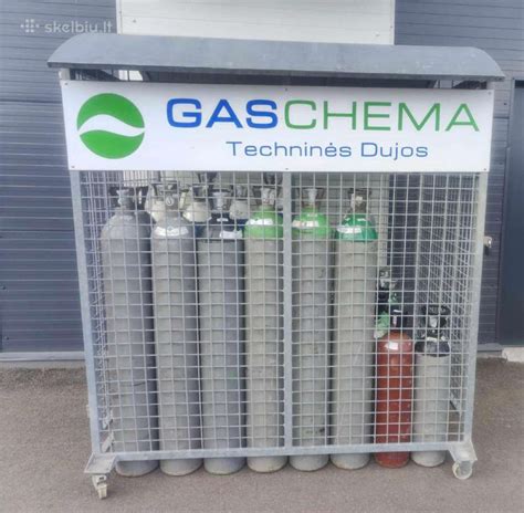 Dujų balionėlių iliustracija (CO2 ir Green Gas)