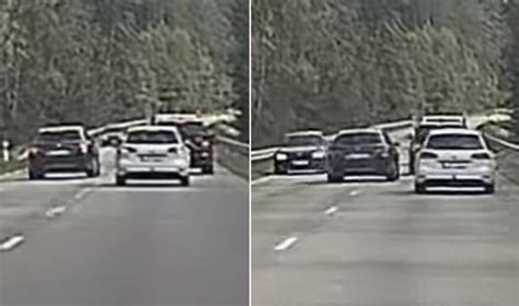 Nuotrauka: Automobiliai kelyje, išlaikantys saugų atstumą