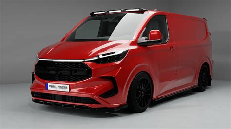 Ford Transit Custom saugumo sistemų vizualizacija