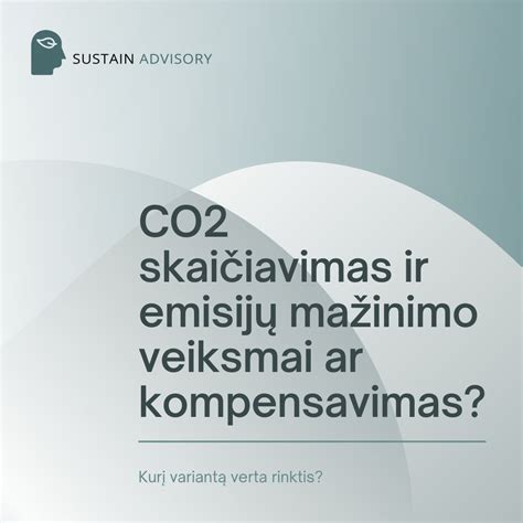infografika apie CO2 emisijas ir jų mažinimo tikslus