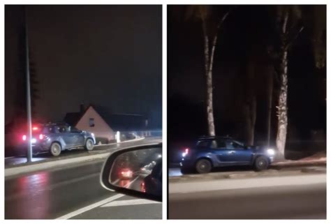 Automobilis važiuoja apledėjusiu keliu. Paveikslėlis iliustruojantis „juodąjį ledą“