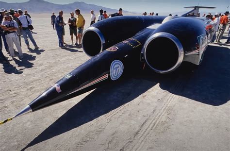 „Thrust SSC“ automobilio nuotrauka dykumoje