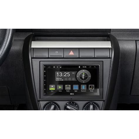 Nuotrauka automobilinės multimedijos Adayo DN6V26 su atidengtu ekranu