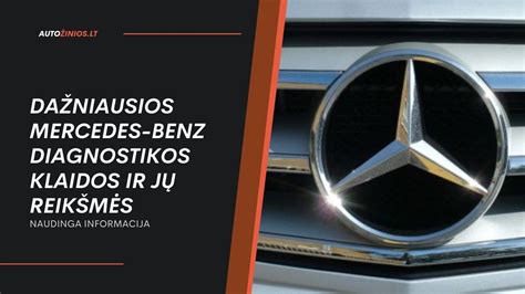 Infografika: Mercedes-Benz diagnostikos įrankių hierarchija ir paskirtis