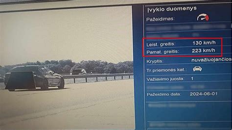 Greičio viršijimo ir neatsargaus vairavimo iliustracija