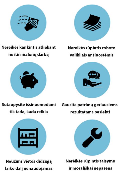 Teminis paveikslėlis, vaizduojantis įvairią valymo įrangą nuomos punkte