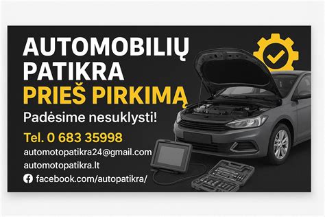automobilio serviso istorijos patikra