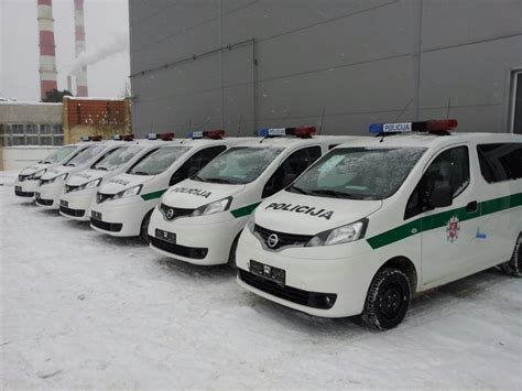 Nuotrauka: Nissan NV200 policijos automobilis su įranga