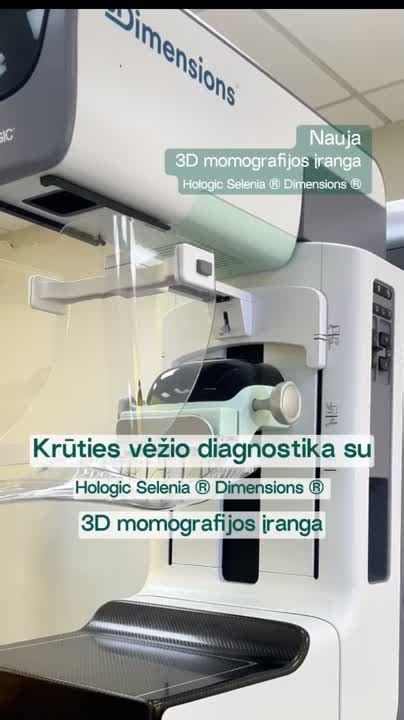 Palyginimas tarp 2D ir 3D mamografijos vaizdų