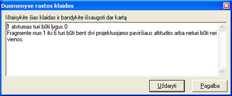 OP-COM programos langas su nustatymų pavyzdžiu